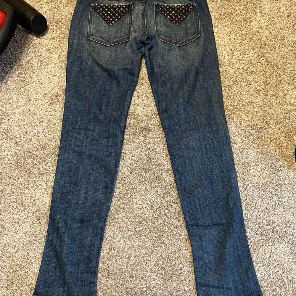 Frankie B Stud Pocket Bootcut Jeans Size 29 - Picture 3 of 8